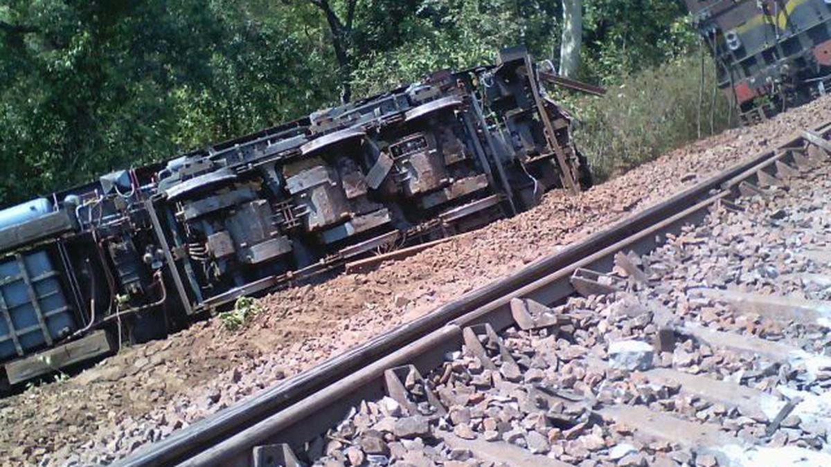 Engine of empty passenger train derails after hitting fallen tree in Chhattisgarh; driver injured